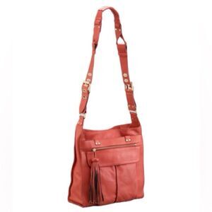 Diane von Furstenberg Elaine Crossbody Tote Antique Red